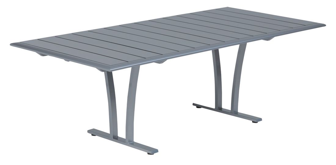 Hagebord Boston stål/HPL 220x100 cm - Karasek forfra