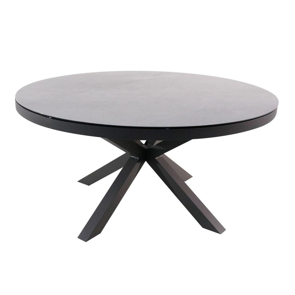 Hagebord Broome Ø150cm aluminium/glasskeramikk front