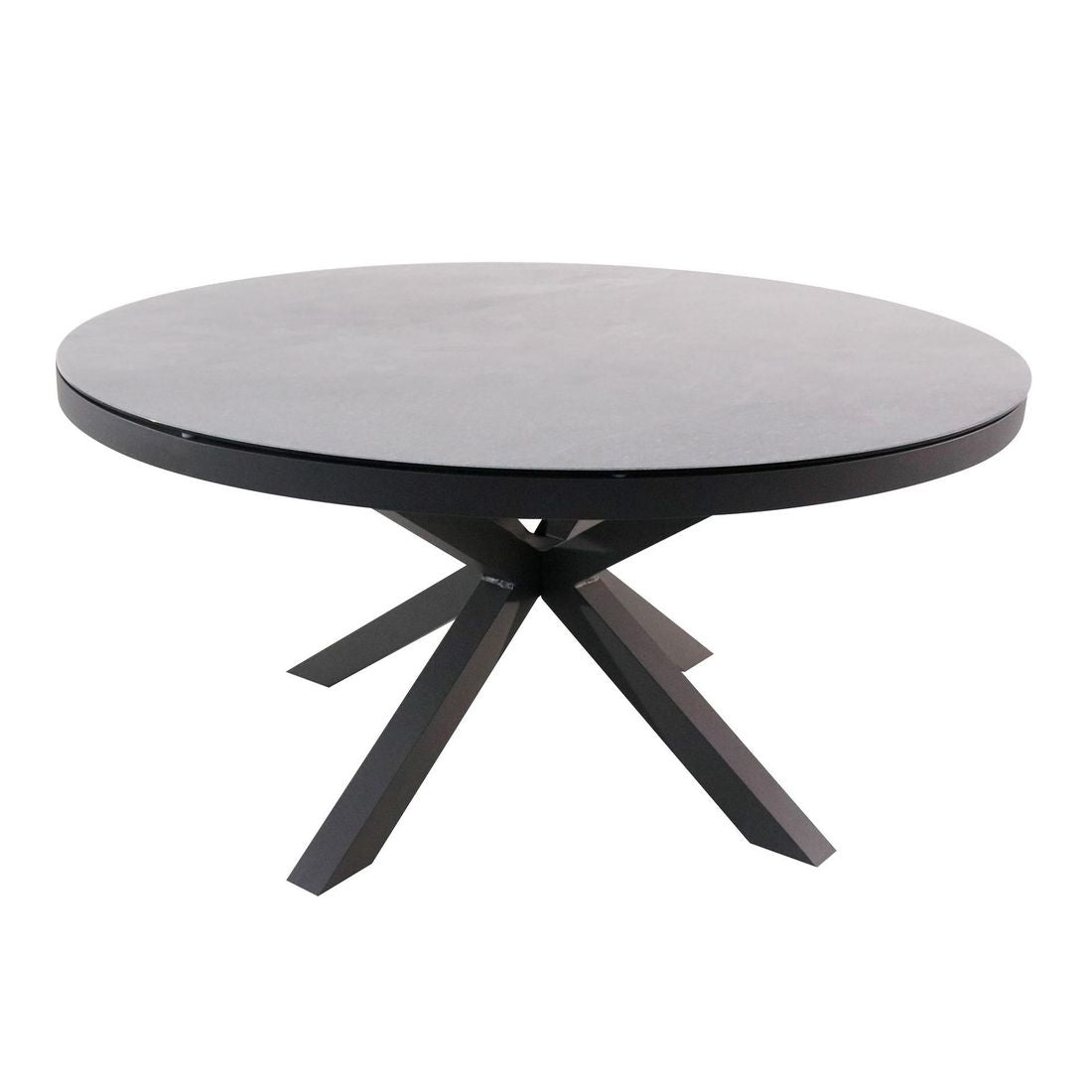 Hagebord Broome Ø150cm aluminium/glasskeramikk front