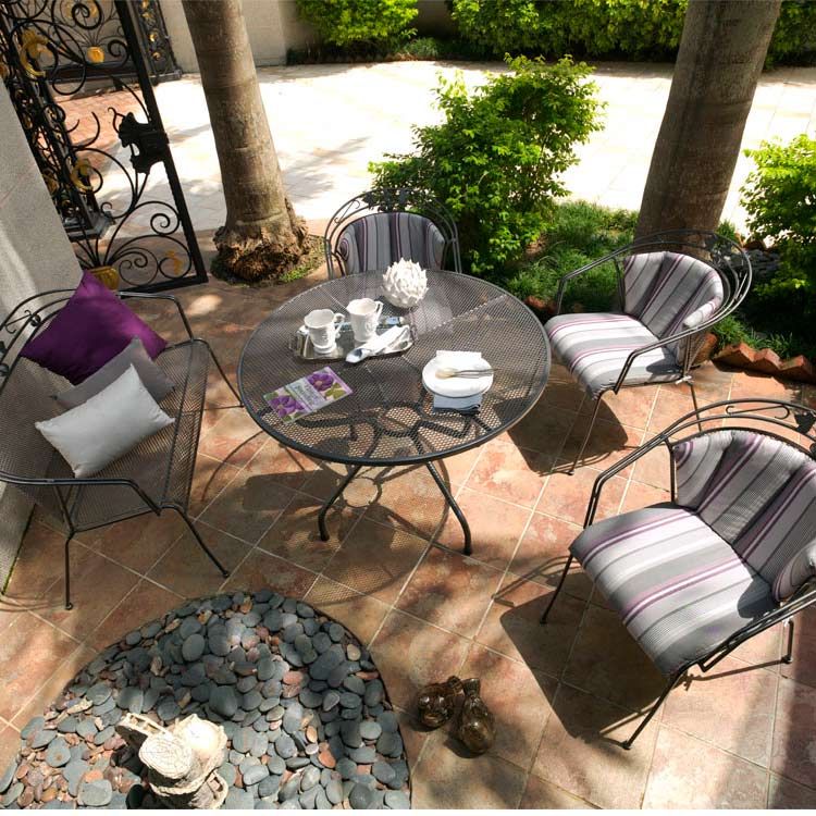 Hagebord Caffeo Ø60 cm jern jerngrå - Royal Garden bakside