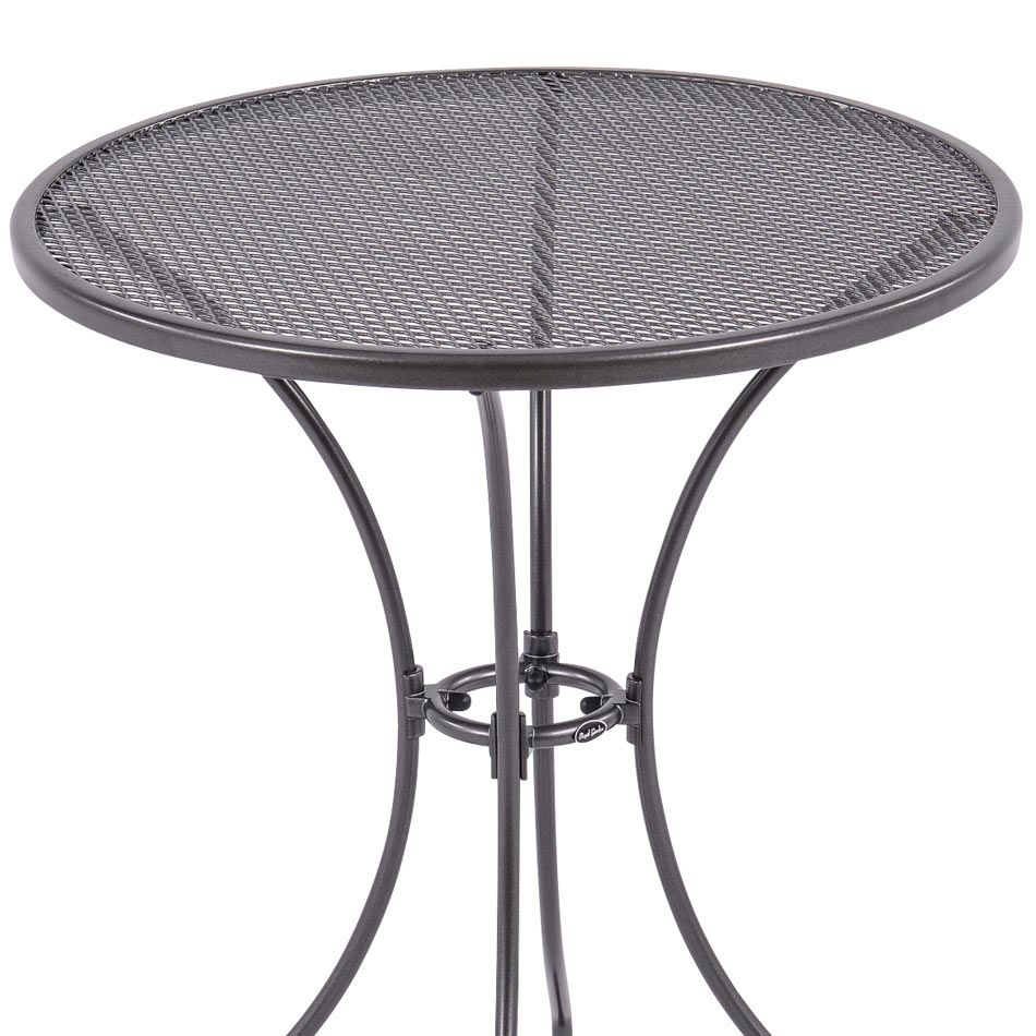 Montert Hagebord Caffeo Ø60 cm jern jerngrå - Royal Garden på terrasse