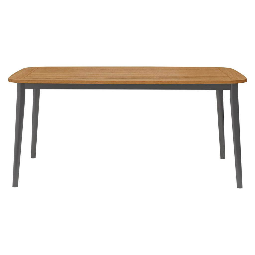 Hagebord Charlie aluminium/teak 170x100 cm bakside