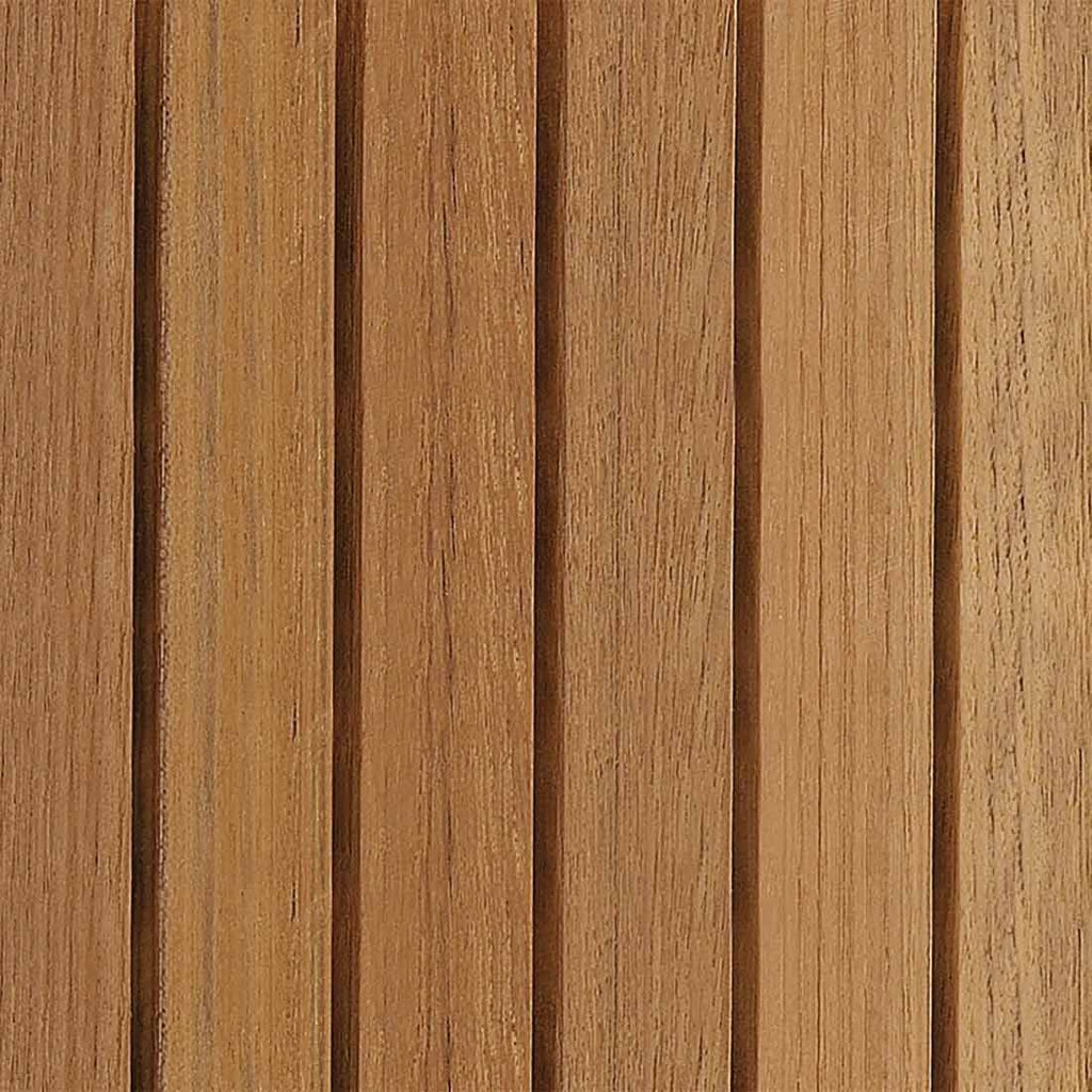 Montert Hagebord Charlie aluminium/teak 170x100 cm på terrasse