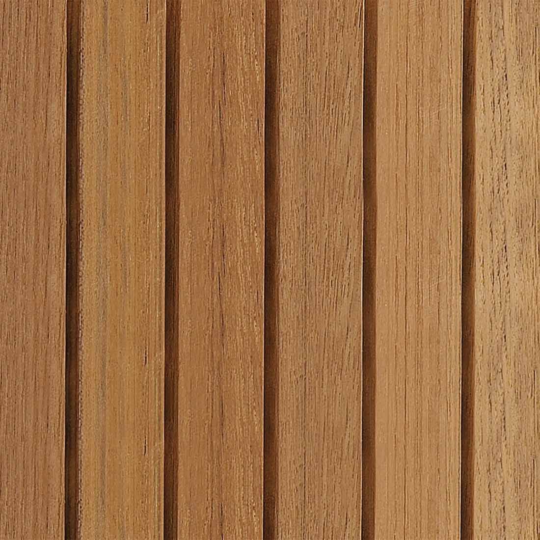 Montert Hagebord Charlie aluminium/teak 170x100 cm på terrasse