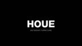 Hagebord Circle aluminium/bambus Ø110 cm - Houe forfra