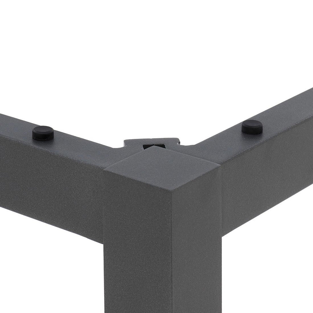 Hagebord Classic 220x100 cm aluminium HPL med stoler rundt