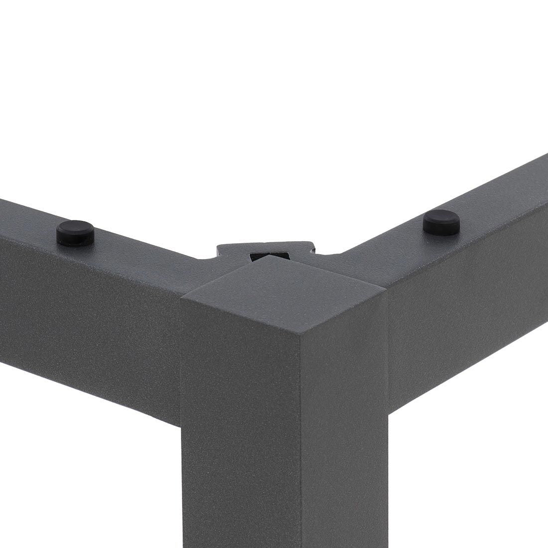 Hagebord Classic 220x100 cm aluminium HPL med stoler rundt