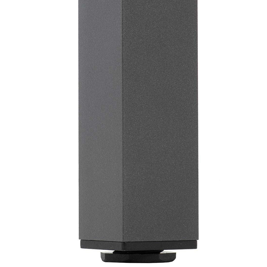 Sideprofil av Hagebord Classic 220x100 cm aluminium HPL