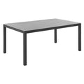 Hagebord Classic aluminium/Dekton 160x100 cm - Solpuri forfra