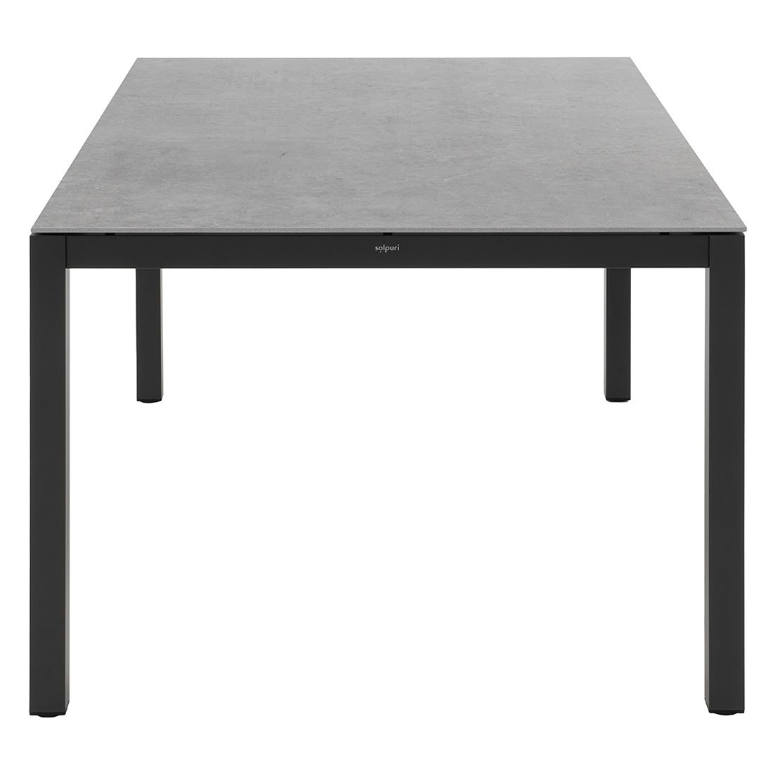 Detalj av bordplate på Hagebord Classic aluminium/Dekton 160x100 cm - Solpuri
