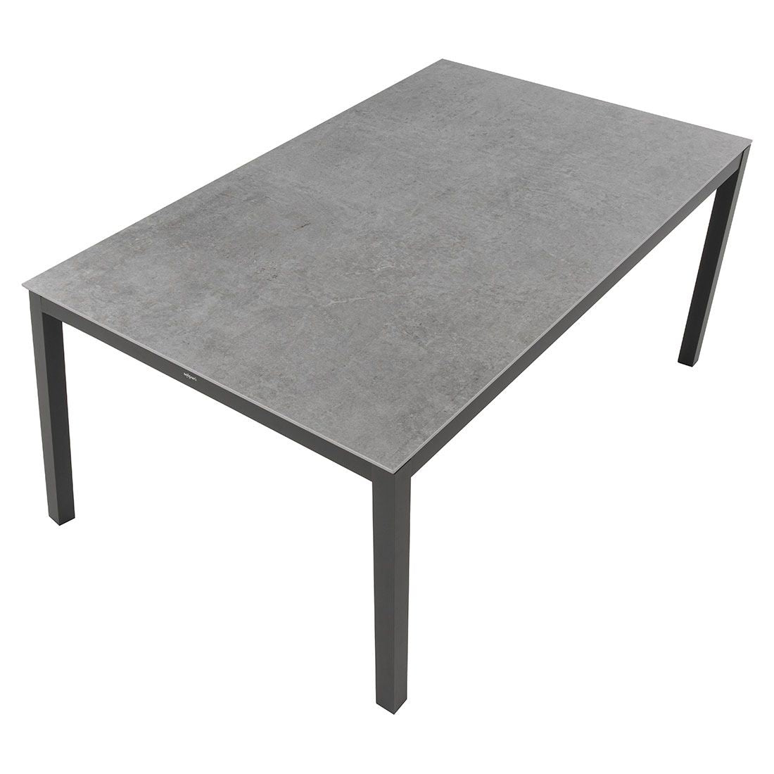 Montert Hagebord Classic aluminium/Dekton 160x100 cm - Solpuri i hage