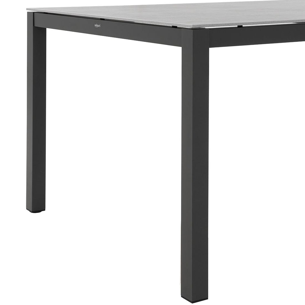 Hagebord Classic aluminium/Dekton 160x100 cm - Solpuri med plass til seks personer