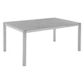 Hagebord Classic rustfritt stål/Dekton 160x100 cm - Solpuri forfra