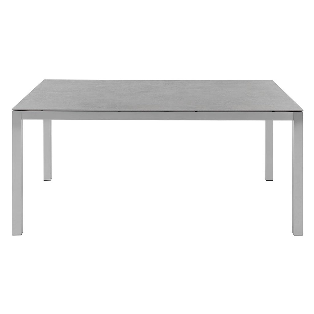 Hagebord Classic rustfritt stål/Dekton 160x100 cm - Solpuri bakside