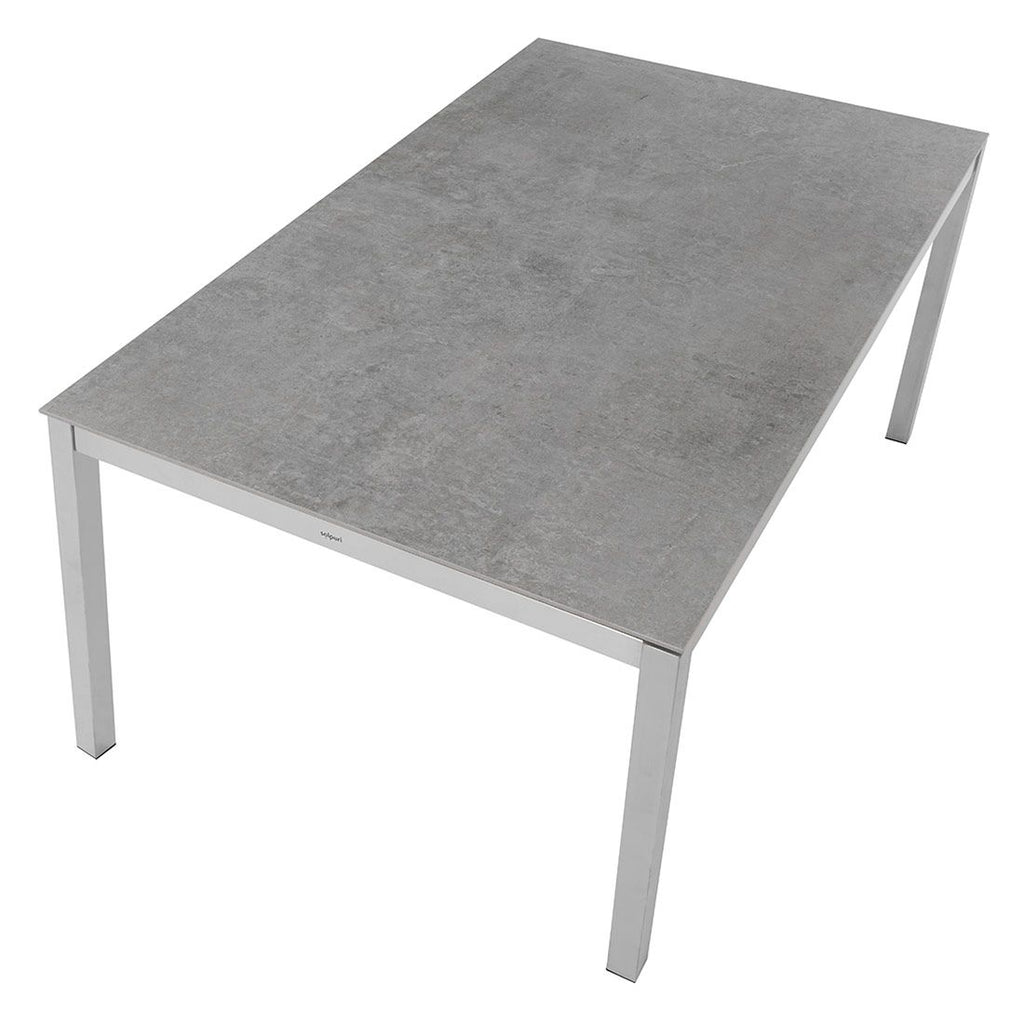 Montert Hagebord Classic rustfritt stål/Dekton 160x100 cm - Solpuri ute