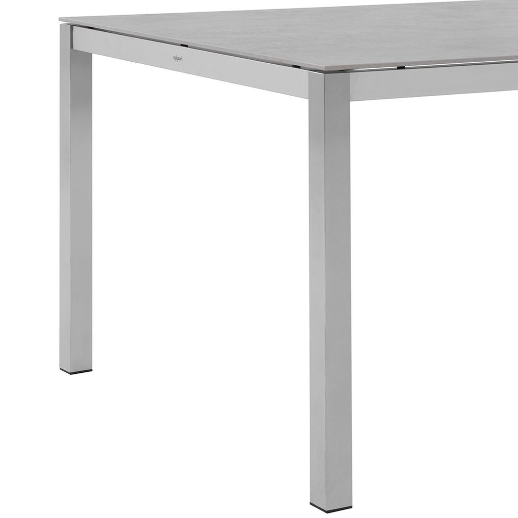 Hagebord Classic rustfritt stål/Dekton 160x100 cm - Solpuri