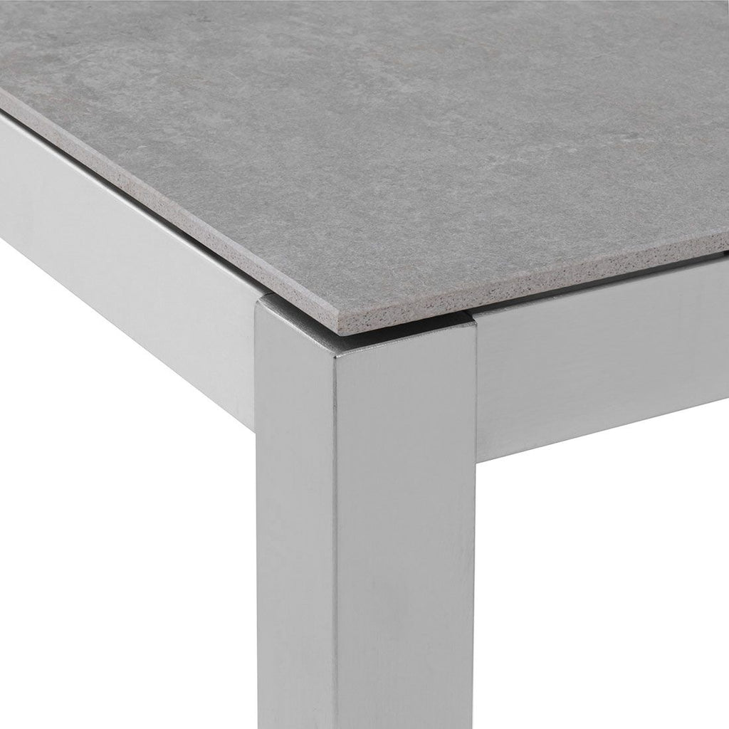 Hagebord Classic rustfritt stål/Dekton 160x100 cm - Solpuri
