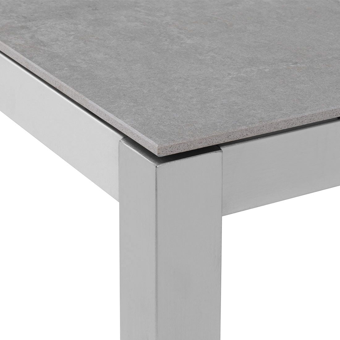 Hagebord Classic rustfritt stål/Dekton 160x100 cm - Solpuri