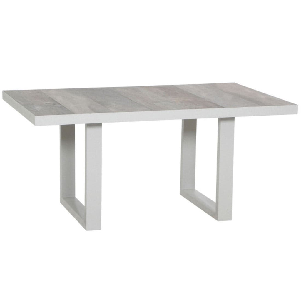 Hagebord Corido aluminium/keramikk 140x85 cm forfra