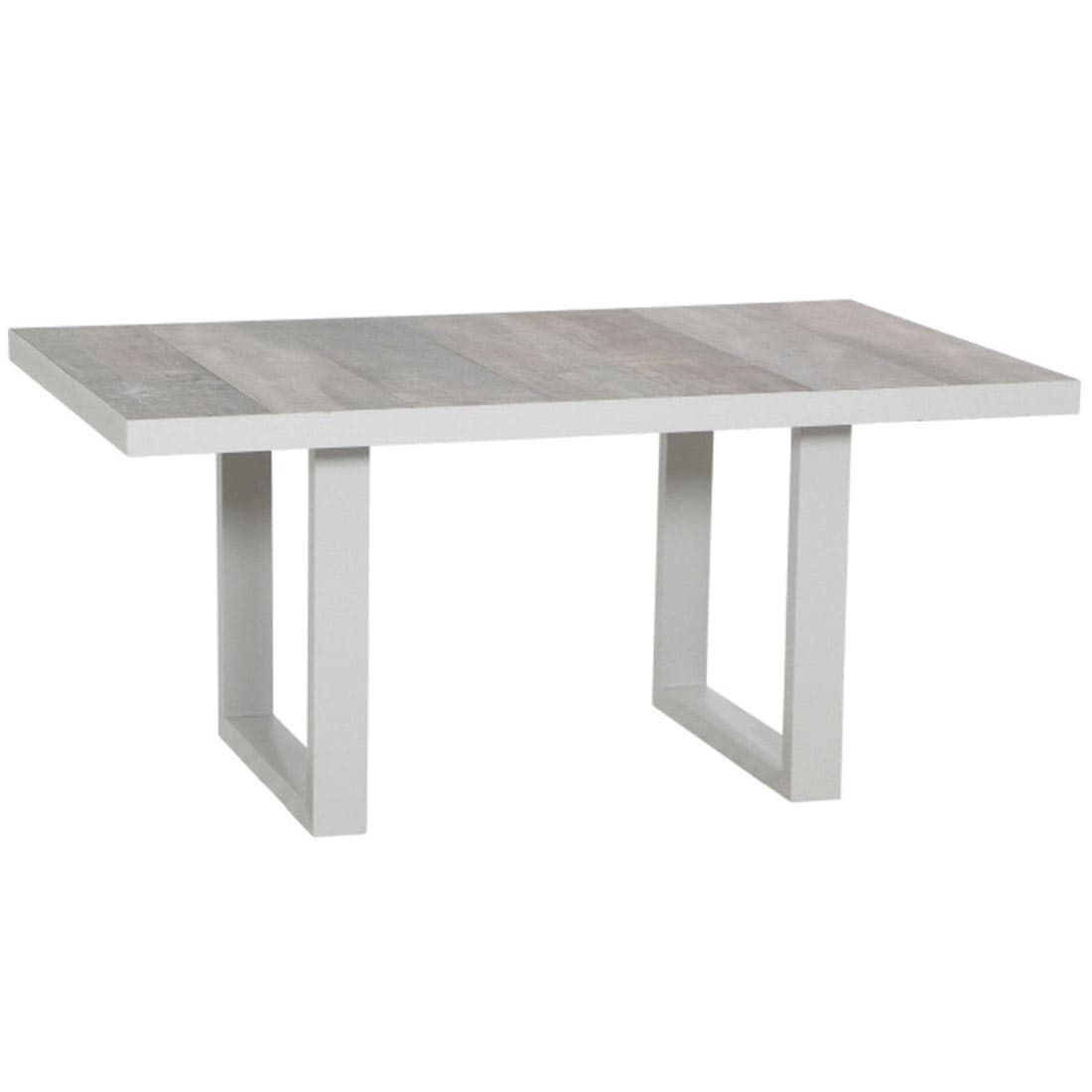 Hagebord Corido aluminium/keramikk 140x85 cm forfra