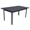 Hagebord Costa 160x80 cm aluminium antrasitt forside