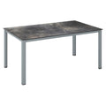 Hagebord Cubic 138x68 cm aluminium HPL Kettler forfra
