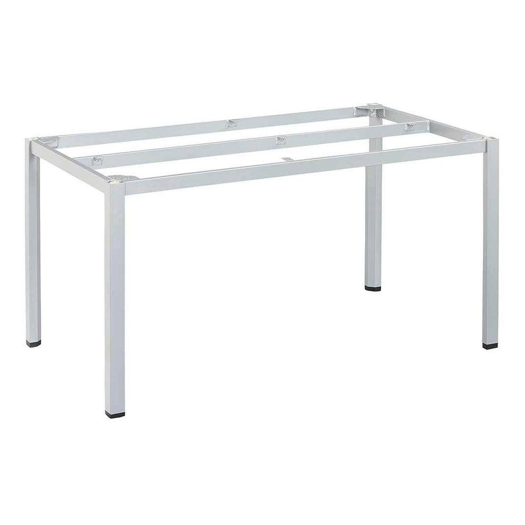 Montert Hagebord Cubic 140x70 cm aluminium teak Kettler i hage