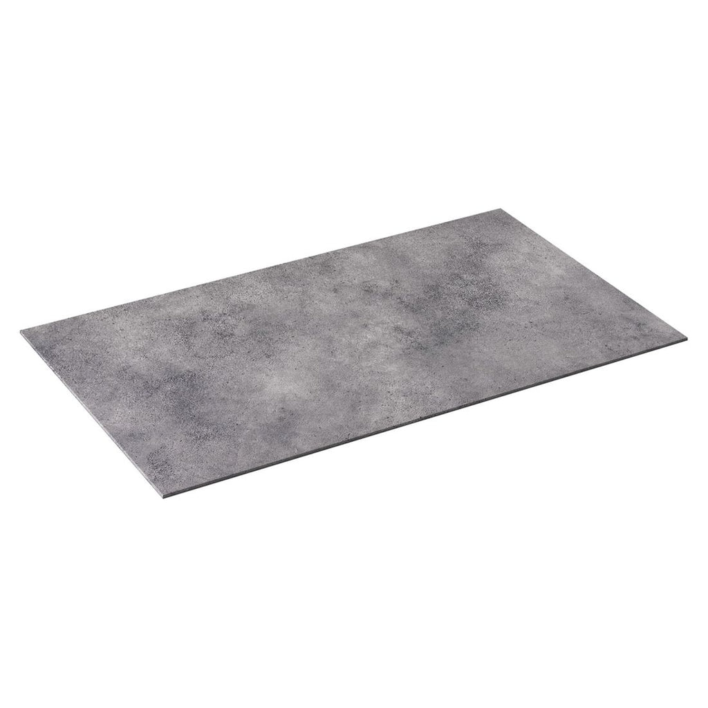 Hagebord Cubic 140x70 cm aluminium HPL sølv antrasitt nærbilde aluminiumramme