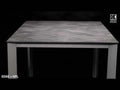Hagebord Cubic 160x95 cm aluminium HPL antrasitt forfra