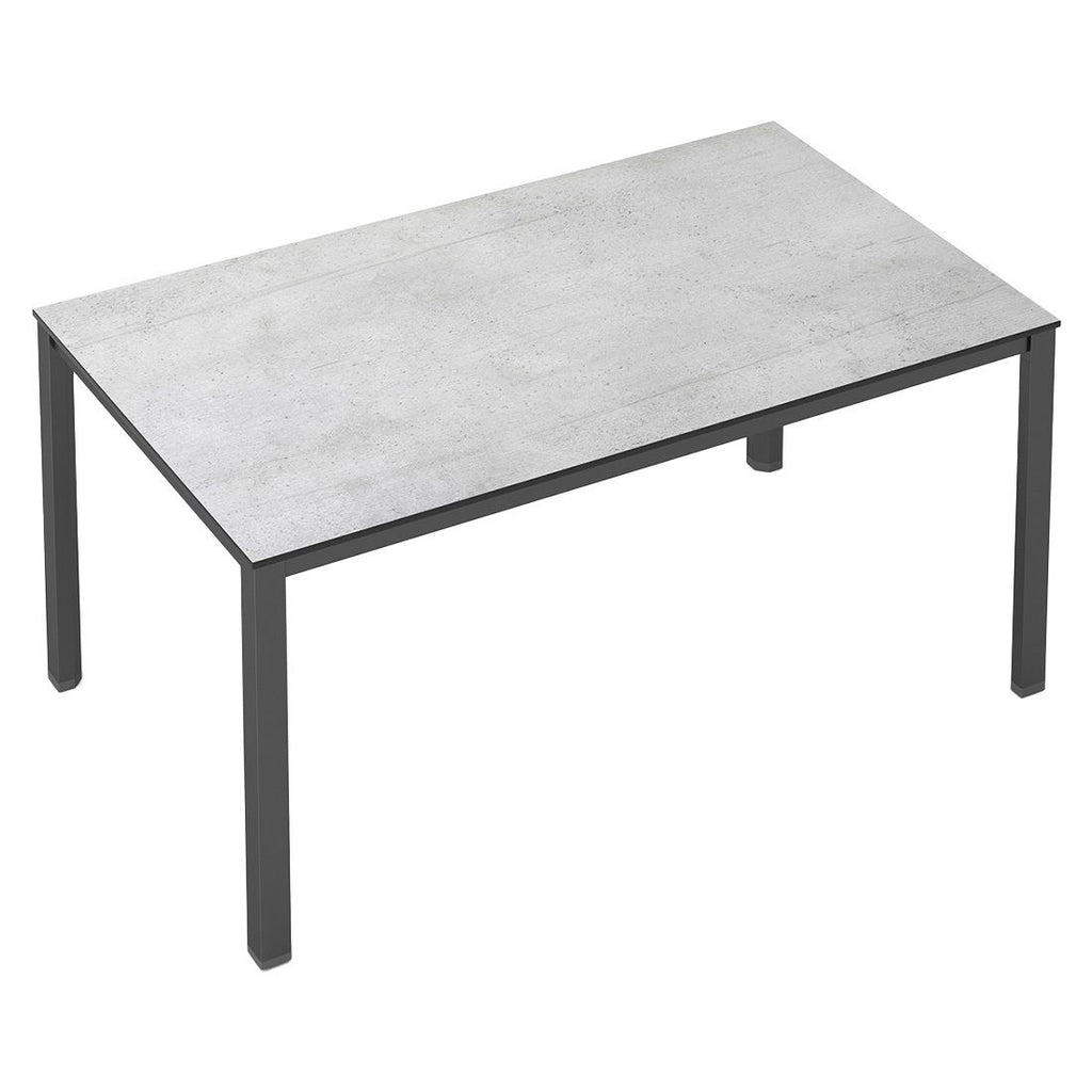 Hagebord Cubic 160x95 cm aluminium HPL antrasitt bakside