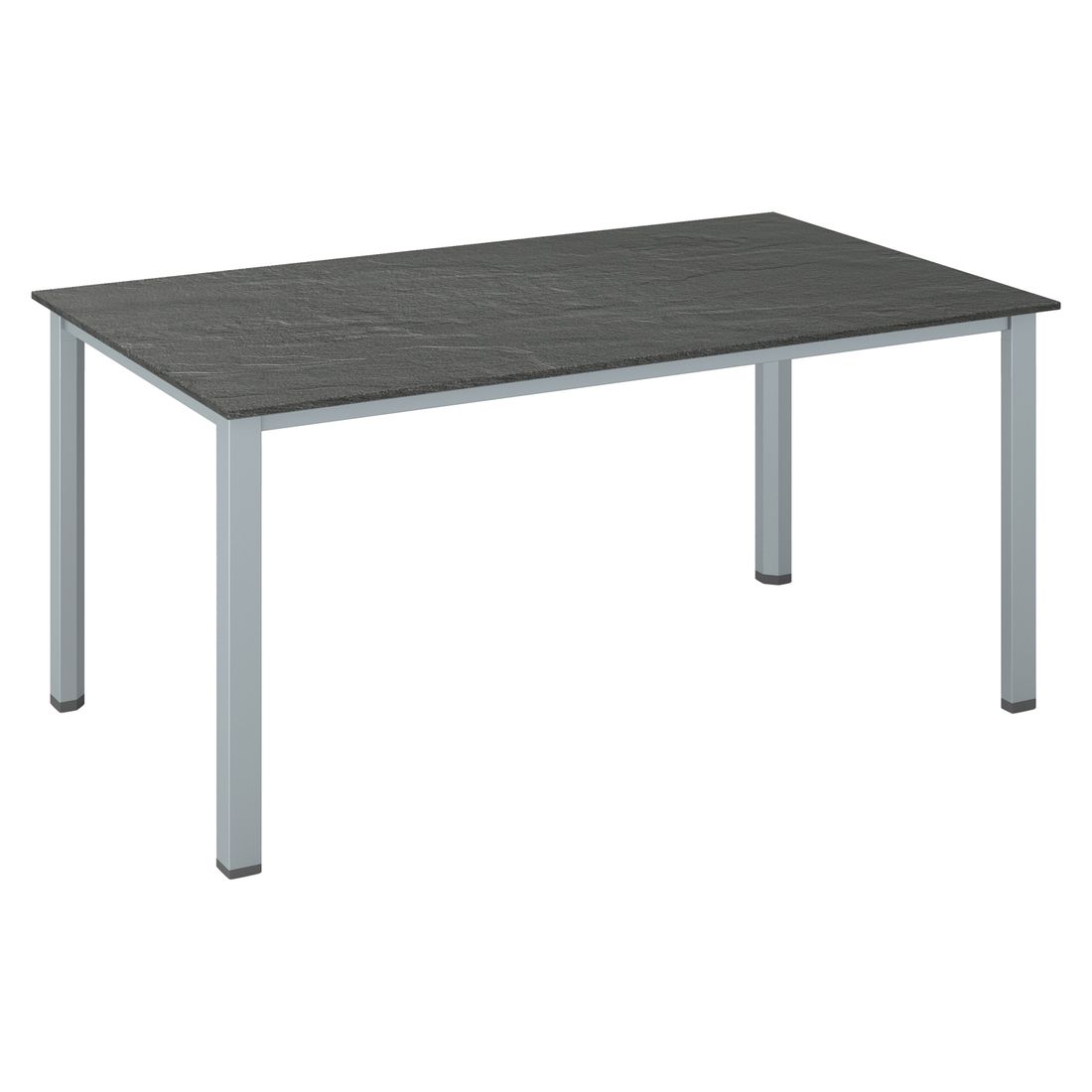 Hagebord Cubic 160x95 cm aluminium/Kettalux forfra