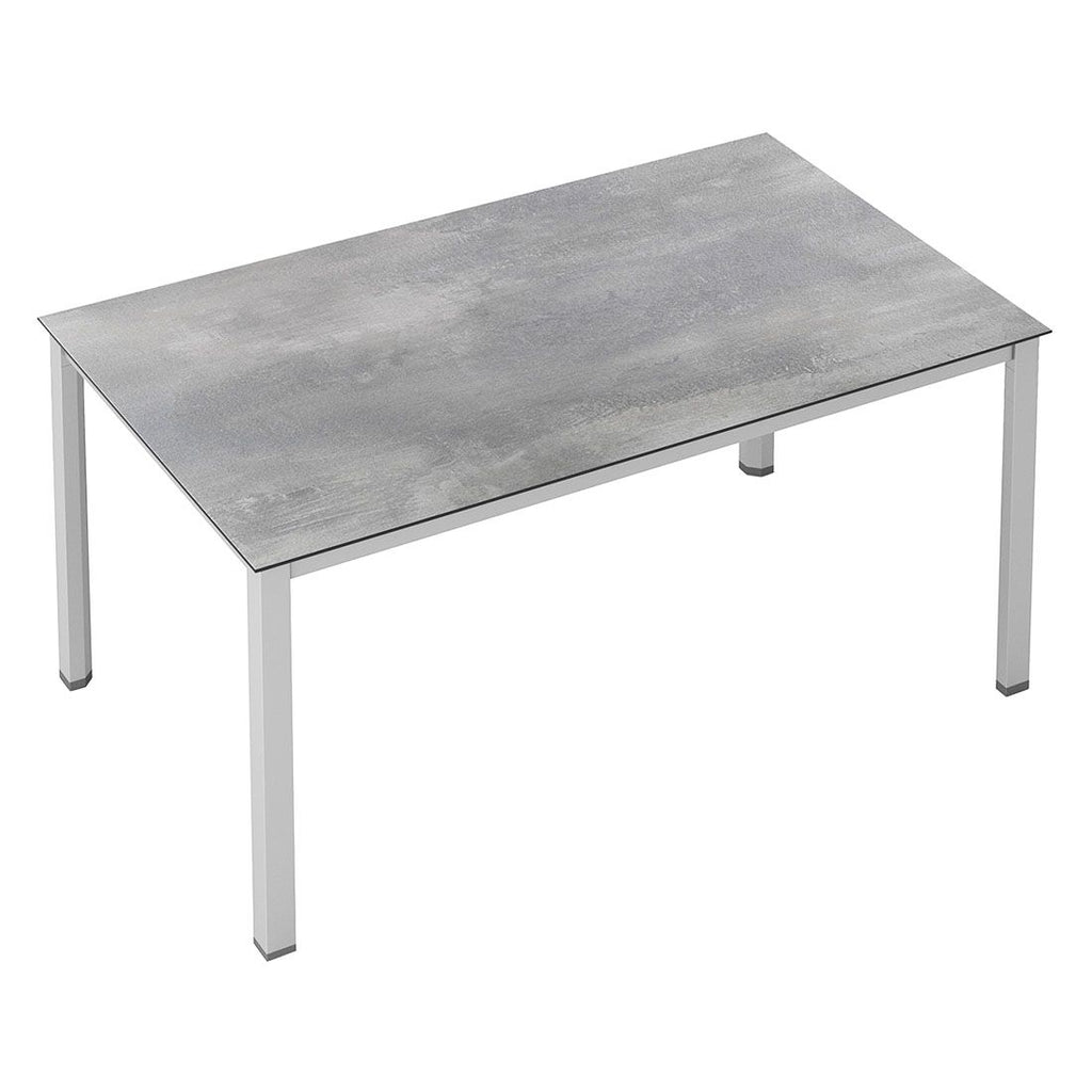 Hagebord Cubic 180x95 cm aluminium HPL sølvgrå bakside