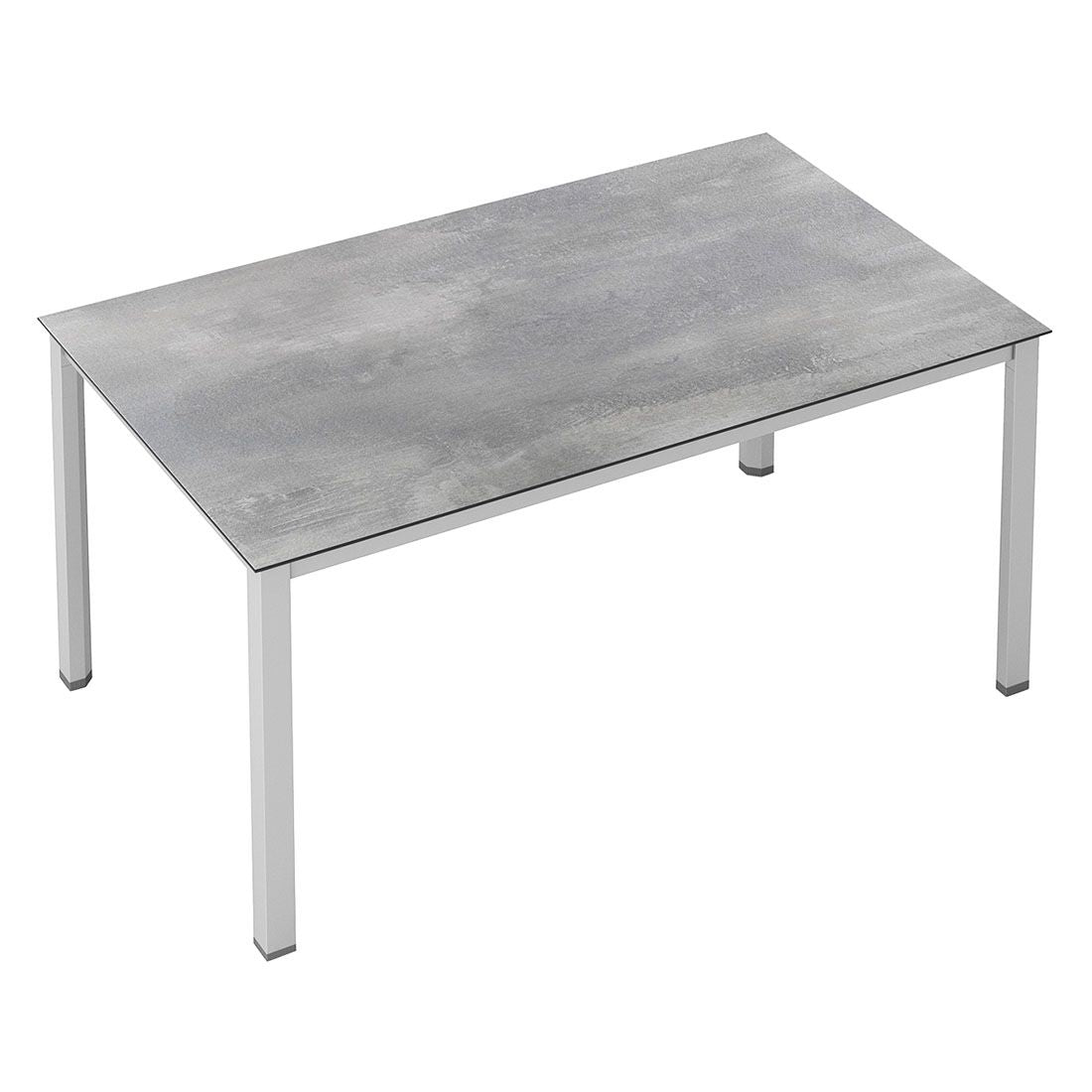 Hagebord Cubic 180x95 cm aluminium HPL sølvgrå bakside