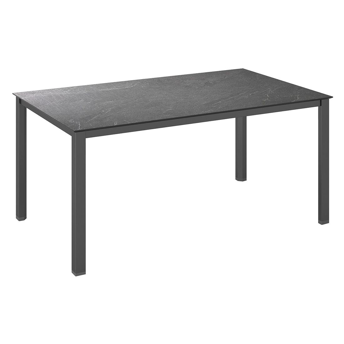 Hagebord Cubic 220x95 cm aluminium HPL antrasitt forfra