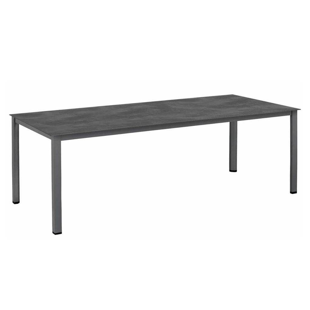 Hagebord Cubic 220x95 cm aluminium HPL antrasitt forfra