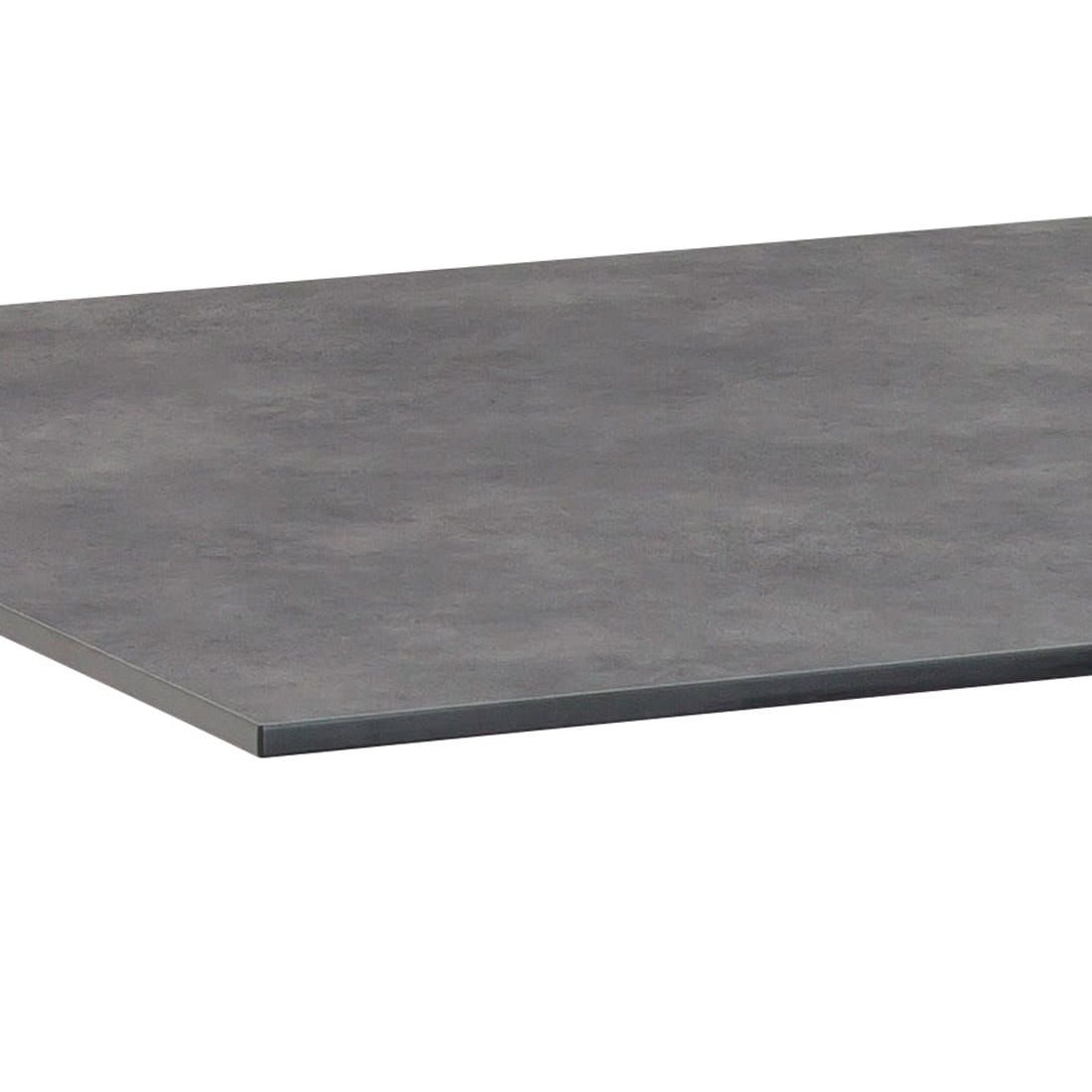 Montert Hagebord Cubic 220x95 cm aluminium HPL antrasitt i hage