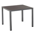 Hagebord Cubic 95x95 cm aluminium Kettalux antrasitt forfra