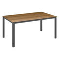 Hagebord Cubic aluminium/HPL 160x95 cm antrasitt forfra