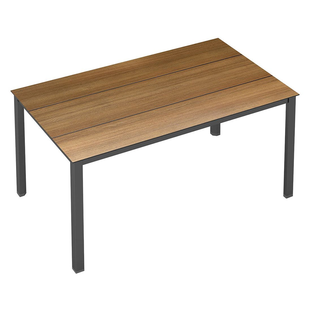 Hagebord Cubic aluminium/HPL 160x95 cm antrasitt bakside