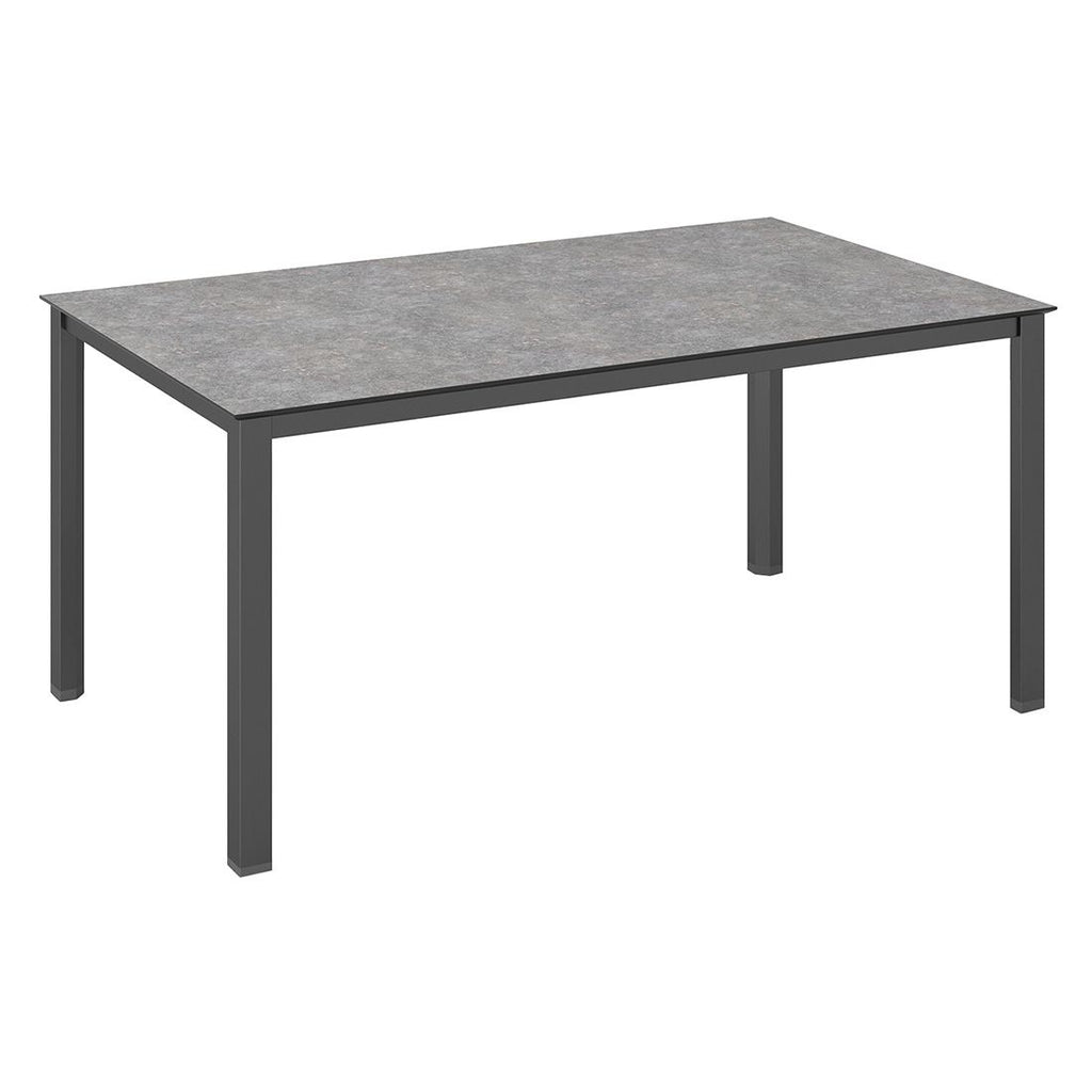 Hagebord Cubic aluminium HPL 180x95 cm antrasitt forfra