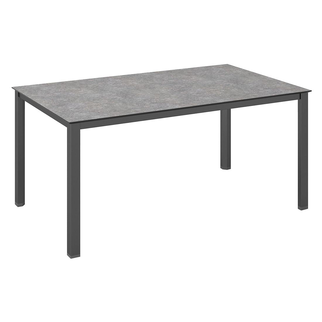 Hagebord Cubic aluminium HPL 180x95 cm antrasitt forfra