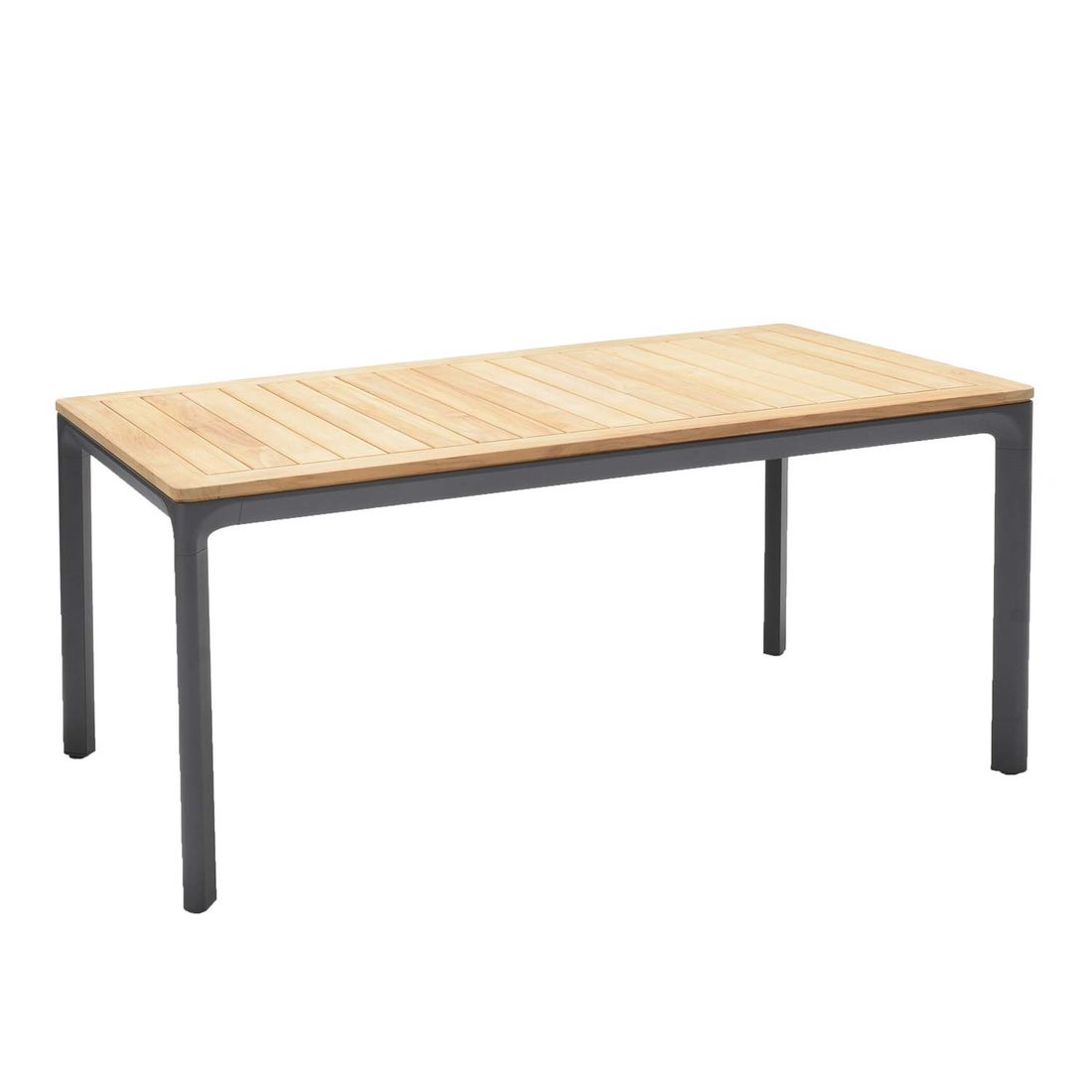 Hagebord Dalgas aluminium/teak 160x90 cm bakside