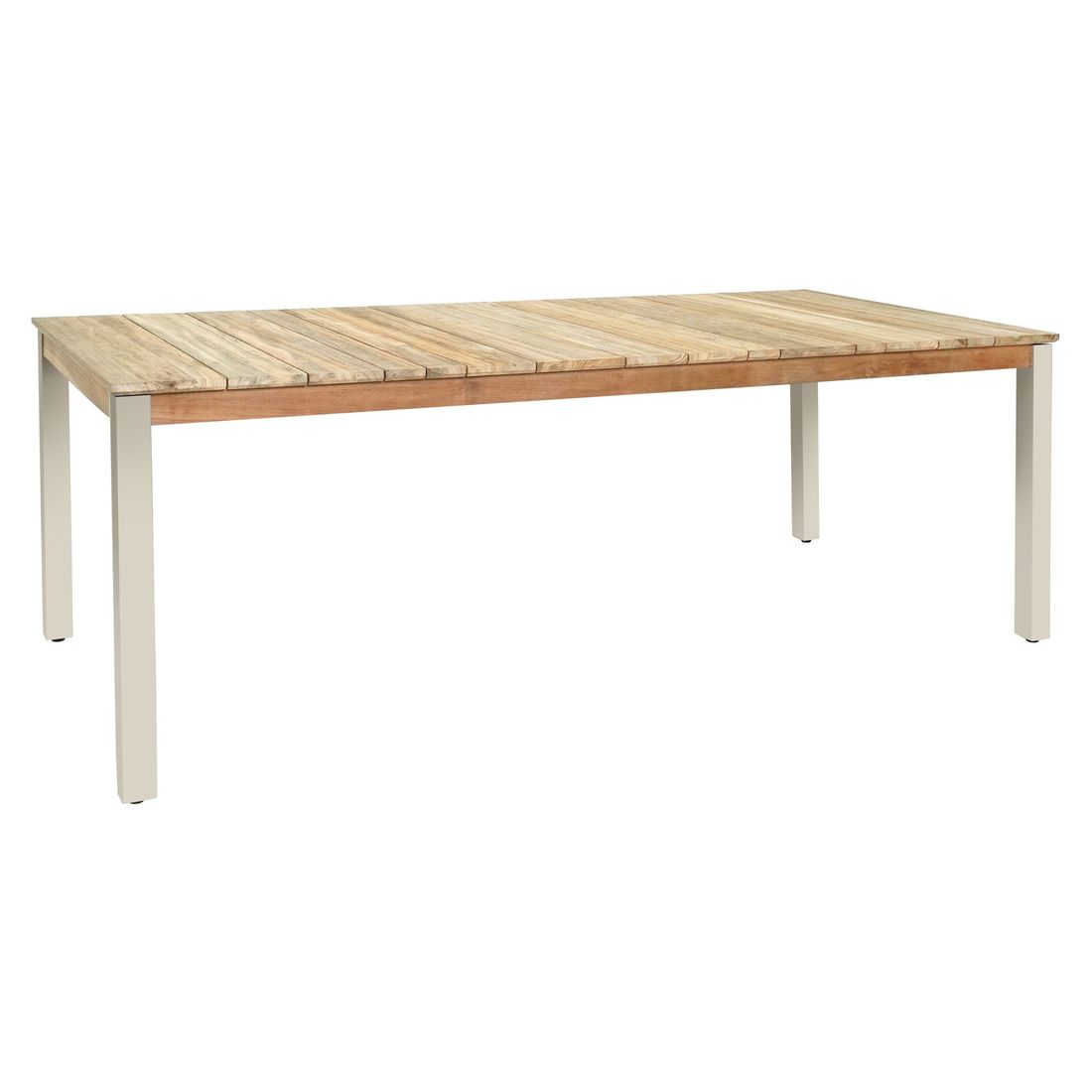 Hagebord Derex 220x100 cm aluminium/teak fra Zebra forside