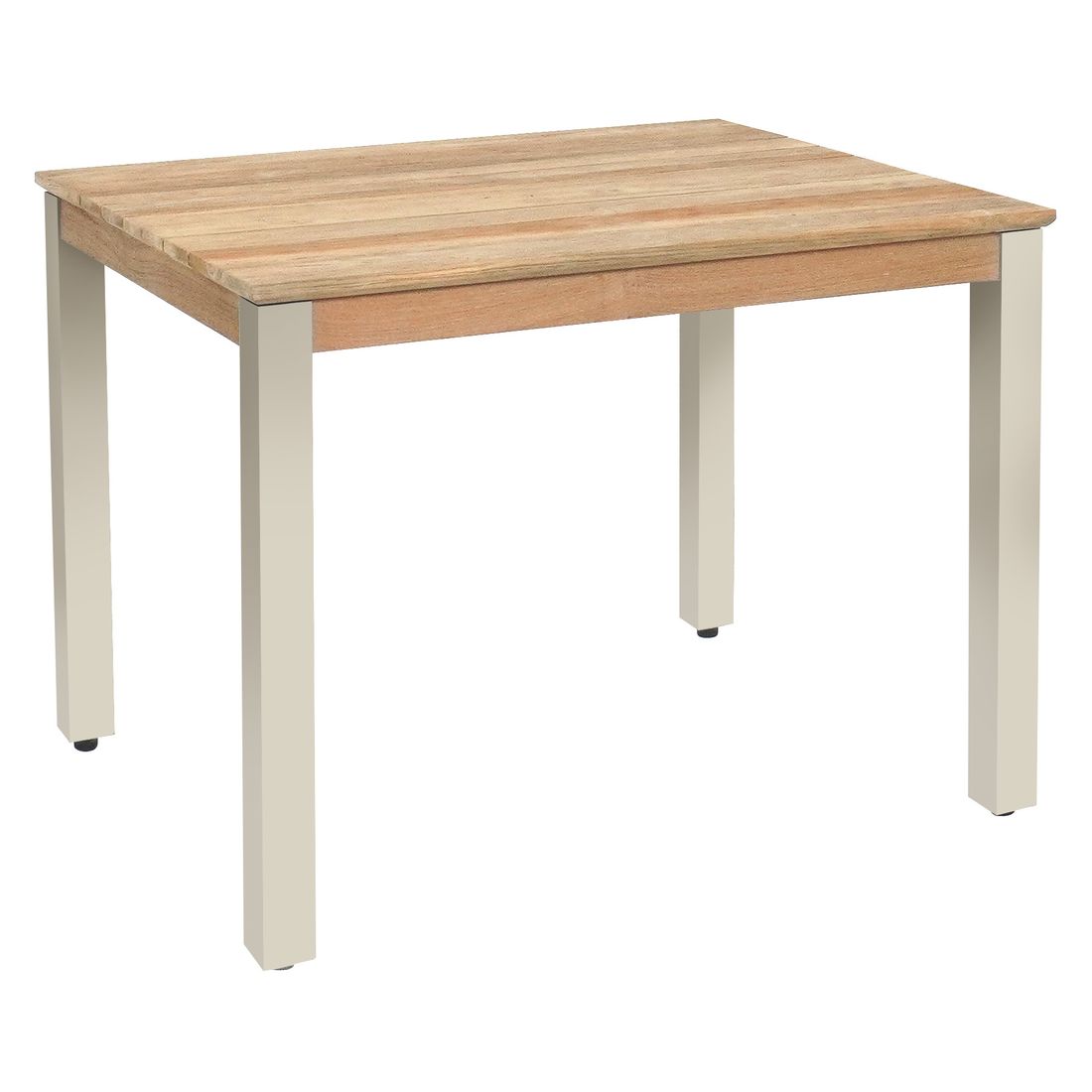 Hagebord Derex 80x100 cm aluminium/teak forfra