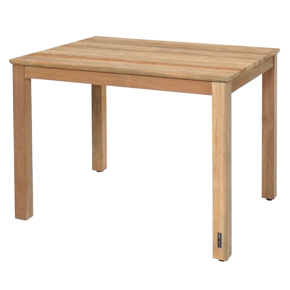 Hagebord Derex resirkulert teak 80x100 cm Zebra sett forfra
