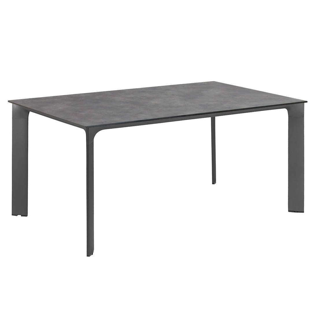 Hagebord Diamond 160x95 cm aluminium HPL antrasitt bakside