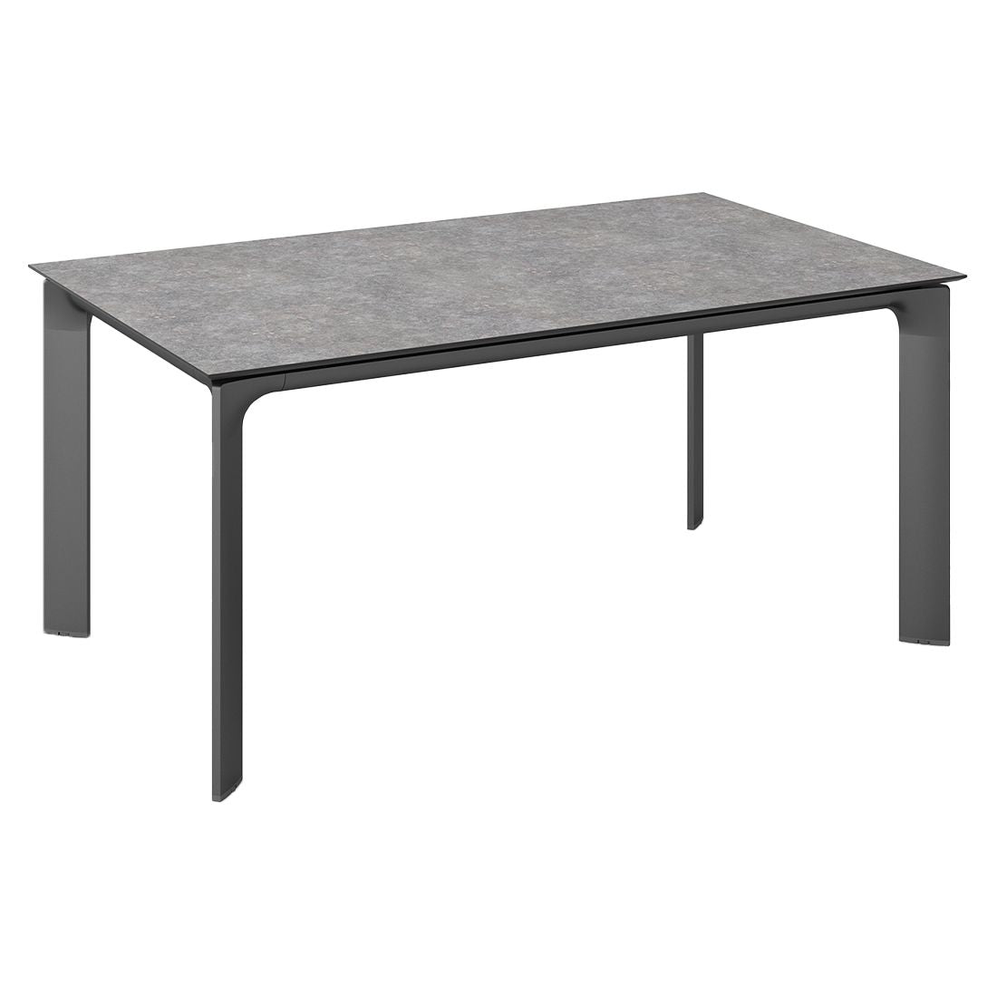 Hagebord Diamond 160x95cm aluminium HPL forside