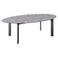 Hagebord Diamond 240x132 cm aluminium HPL antrasitt forfra