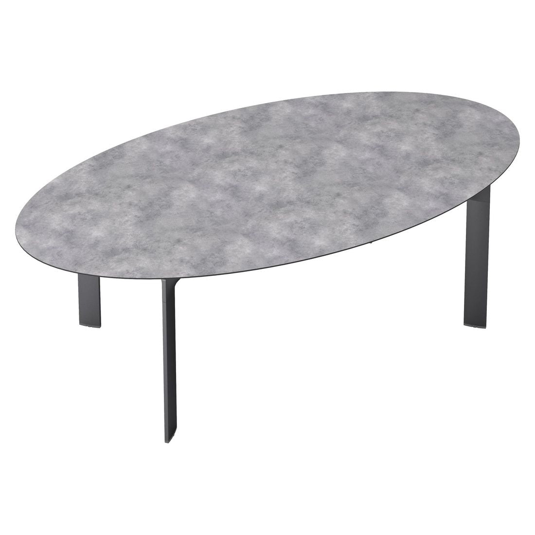 Hagebord Diamond 240x132 cm aluminium HPL antrasitt bakside