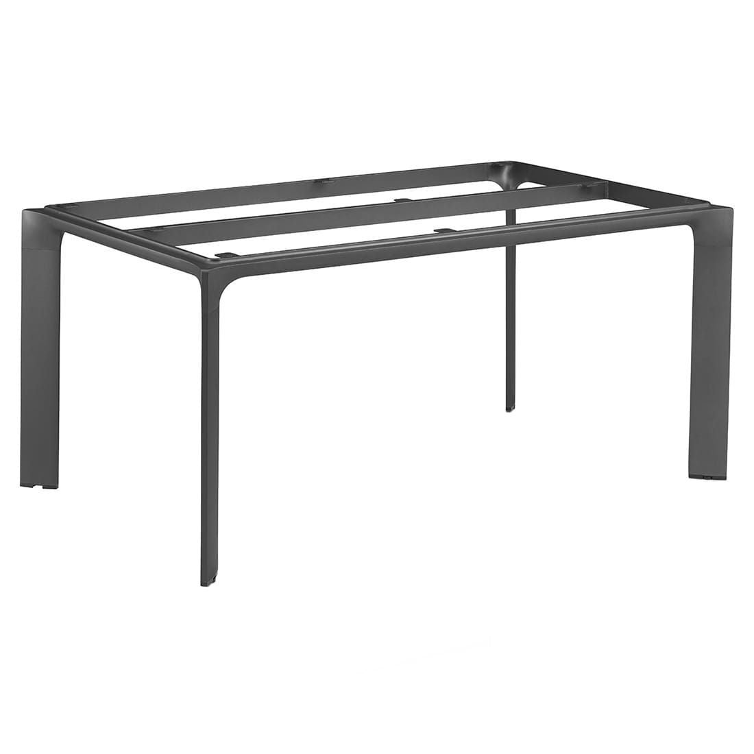 Hagebord Diamond 240x132 cm aluminium HPL antrasitt montert i hage
